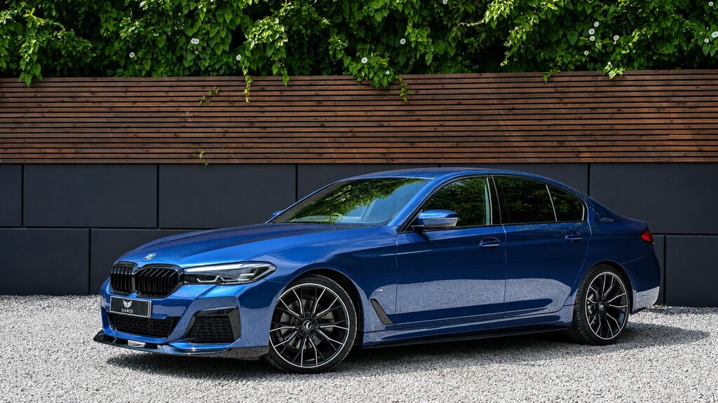 BMW 5 Series 2020 2.0 520D Mht M Sport Saloon Hybrid Blue #2