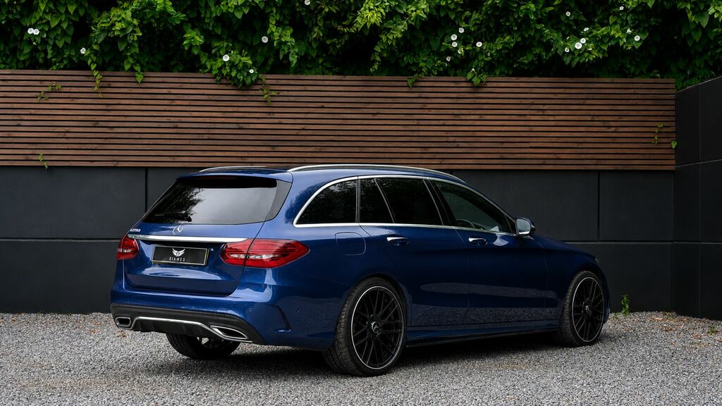 Mercedes-Benz C Class 2019 2.0 C220d Amg Line Premium Plus Estate WM68LCX Blue #6
