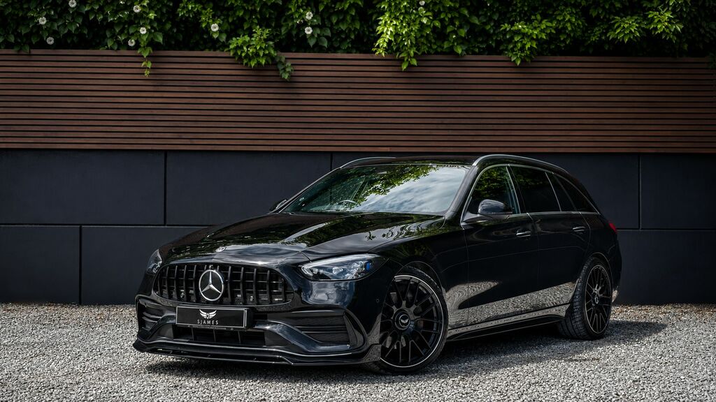 Mercedes-Benz C Class 2023 1.5 C200h Mhev Amg Line Premium Estate Black
