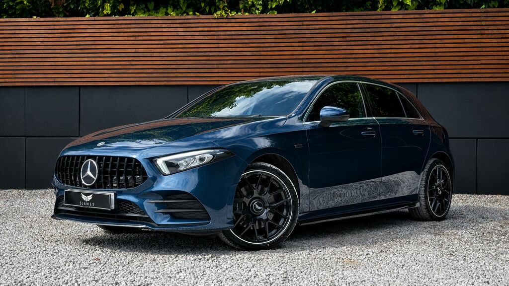 Mercedes-Benz A Class 2021 1.3 A250e 15.6Kwh Amg Line Edition Premium P WX71OGE Blue #2
