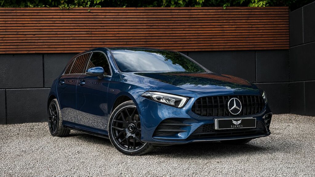Mercedes-Benz A Class 2021 1.3 A250e 15.6Kwh Amg Line Edition Premium P WX71OGE Blue #3