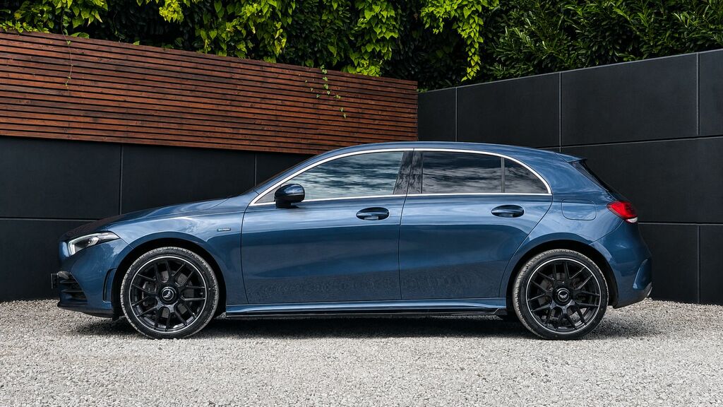 Mercedes-Benz A Class 2021 1.3 A250e 15.6Kwh Amg Line Edition Premium P WX71OGE Blue #5