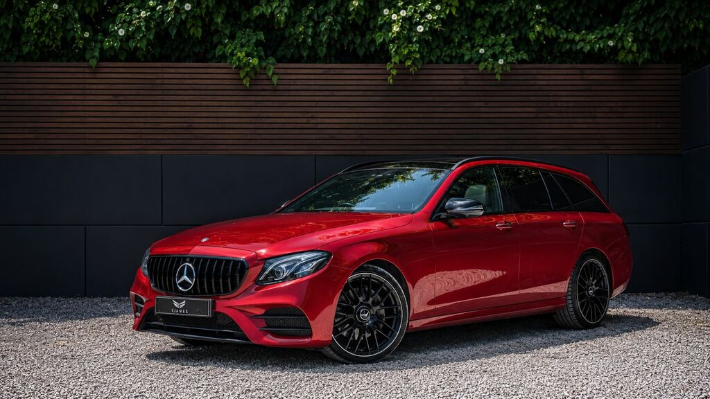 Mercedes-Benz E Class 2020 2.0 E220d Amg Line Night Edition Premium Plu Red