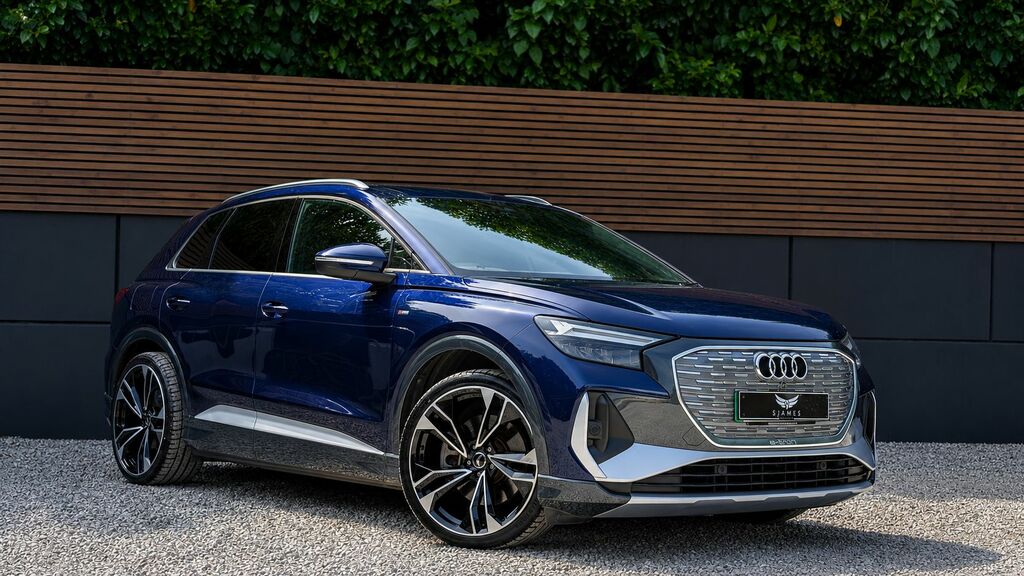 Audi Q4 E Tron 2022 35 S Line Suv 55Kwh 170 Ps WJ22HEV Blue #3