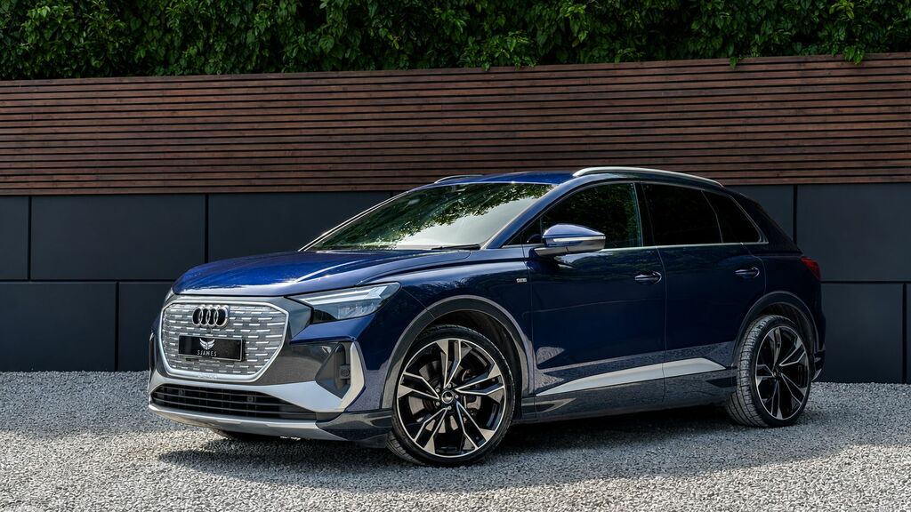 Audi Q4 E Tron 2022 35 S Line Suv 55Kwh 170 Ps WJ22HEV Blue #2