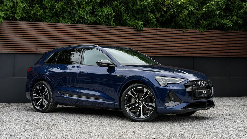 Audi E-tron 2021 55 Black Edition Suv Quattr NJ71HCX Blue #4