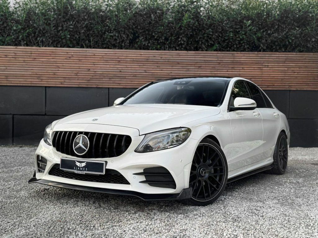 Mercedes-Benz C Class 2021 1.5 C200 Mhev Amg Line Night Edition Premium White