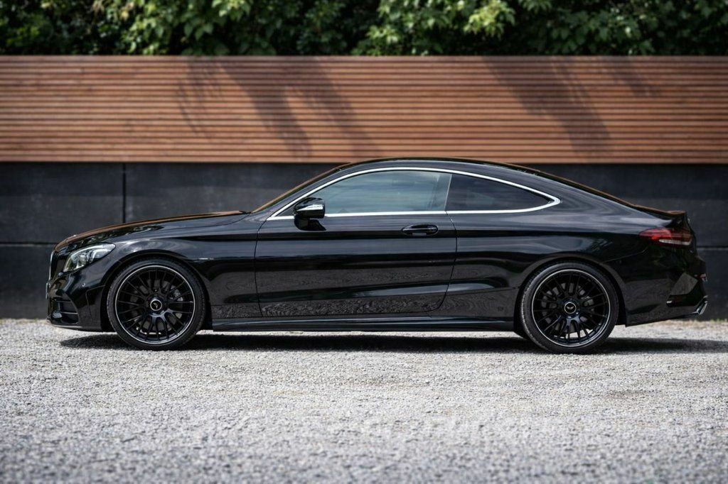 Mercedes-Benz C Class 2018 1.5 C200 Mhev Amg Line Premium Coupe Pe LS68PVK Black #4