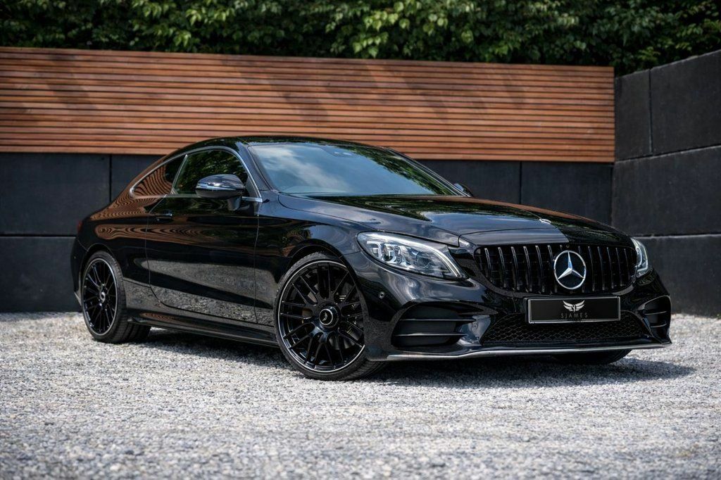 Mercedes-Benz C Class 2018 1.5 C200 Mhev Amg Line Premium Coupe Pe LS68PVK Black #3