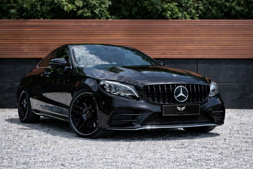 Mercedes-Benz C Class 2019 1.5 C200 Mhev Amg Line Coupe G-tro Black #3