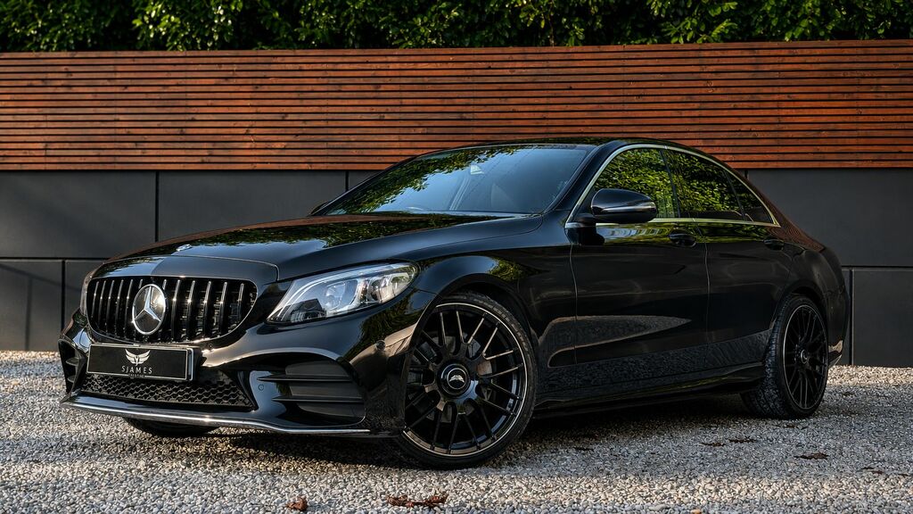 Mercedes-Benz C Class 2020 2.0 C300d Amg Line Edition Premium Saloon 4 SG70YNF Black #2