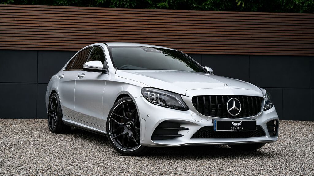 Mercedes-Benz C Class 2020 2.0 C220d Amg Line Premium Saloon Diese Silver #3