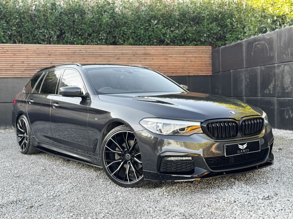BMW 5 Series 2019 2.0 520D M Sport Touring Xdri Grey #3