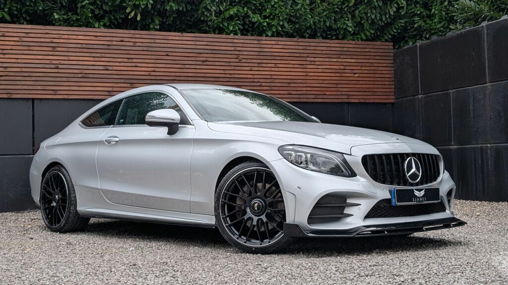 Mercedes-Benz C Class 2019 2.0 C300 Amg Line Premium Coupe Silver #4