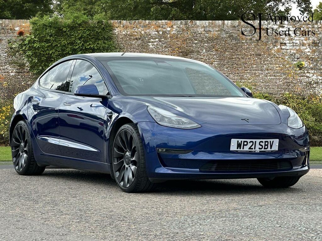 Tesla Model 3 Saloon Dual Motor Performance 4Wde Per Blue