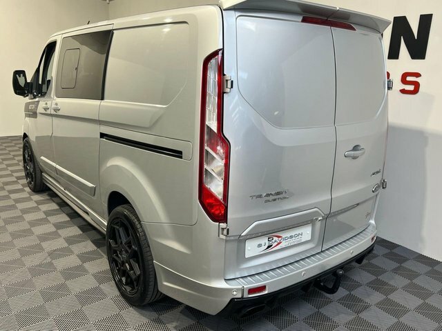 Ford Transit Custom 2020 2.0 300 Ecoblue Limited Crew Van Double Cab 5 Silver #6