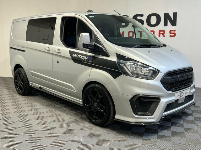 Ford Transit Custom 2020 2.0 300 Ecoblue Limited Crew Van Double Cab 5 Silver