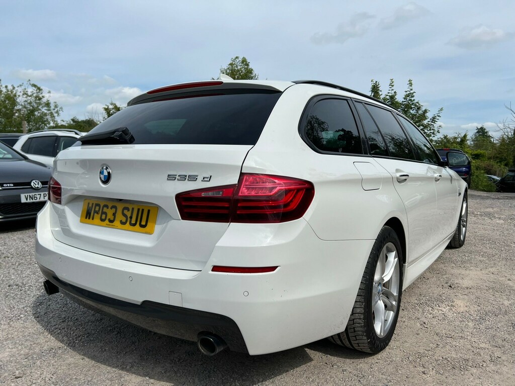 BMW 5 Series Estate 3.0 535D M Sport Touring 201363 WP63SUU White #6