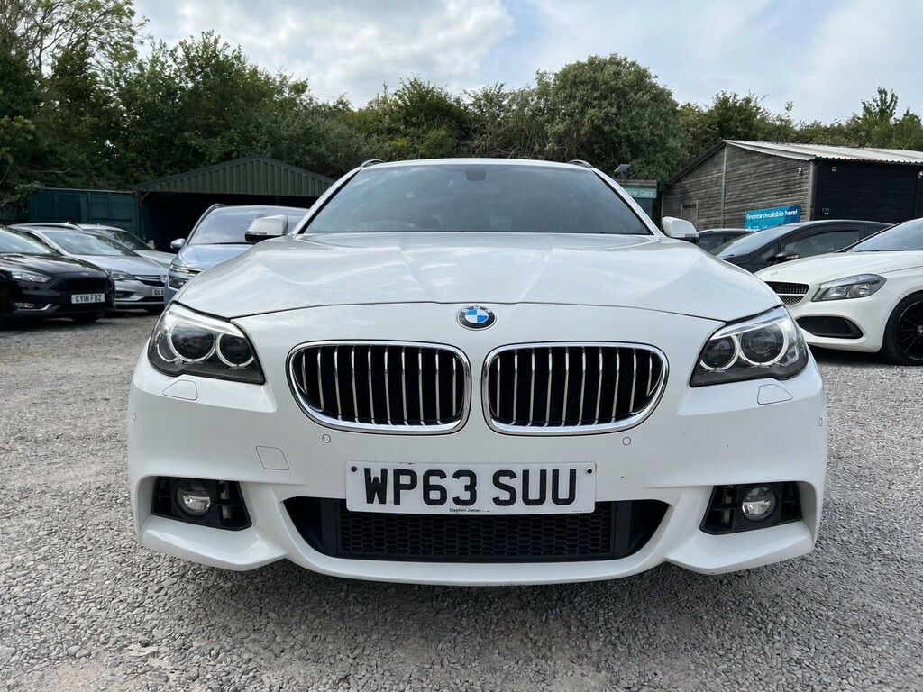 BMW 5 Series 3.0 535D M Sport Touring White #4