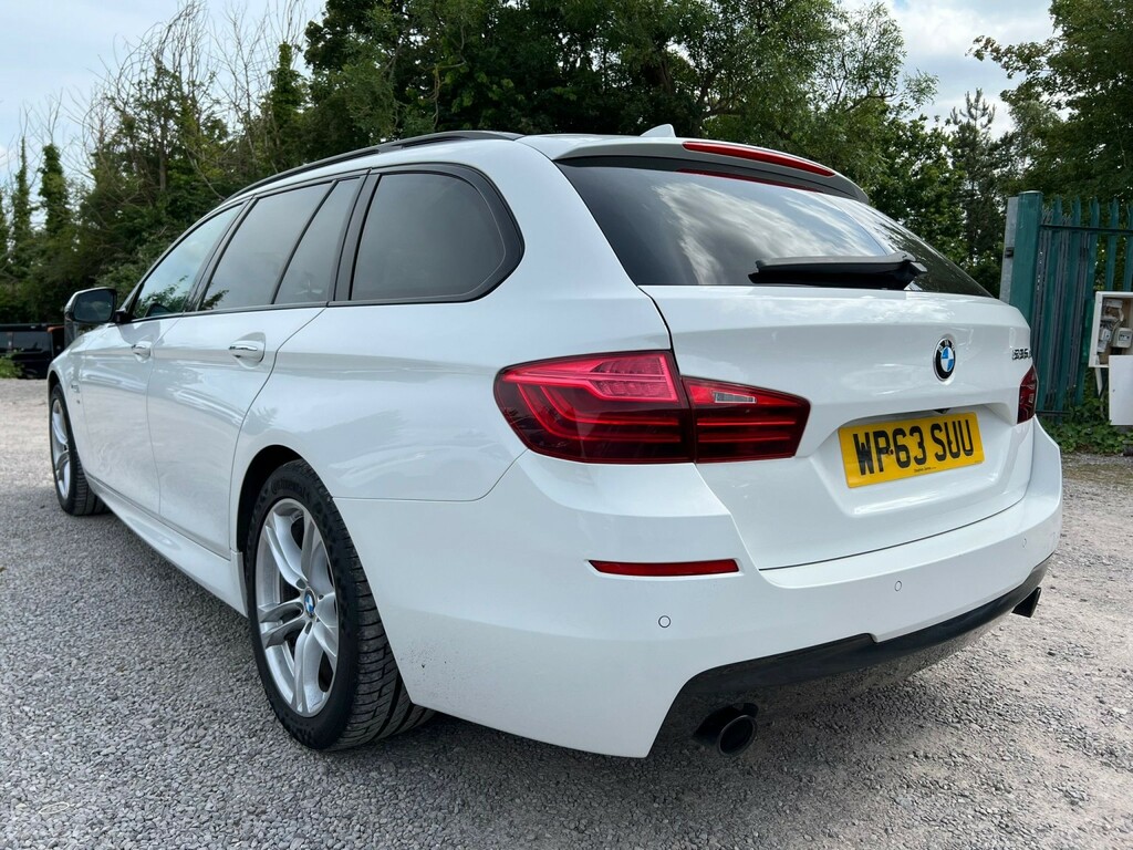 BMW 5 Series 3.0 535D M Sport Touring White #2