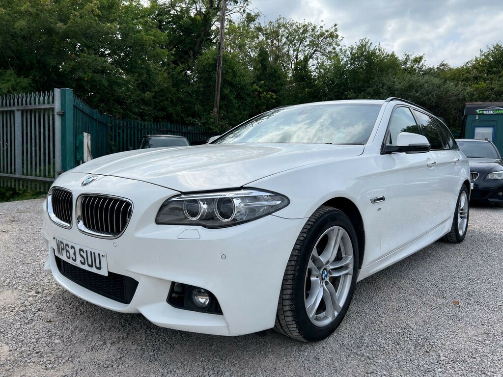 BMW 5 Series 3.0 535D M Sport Touring White #5