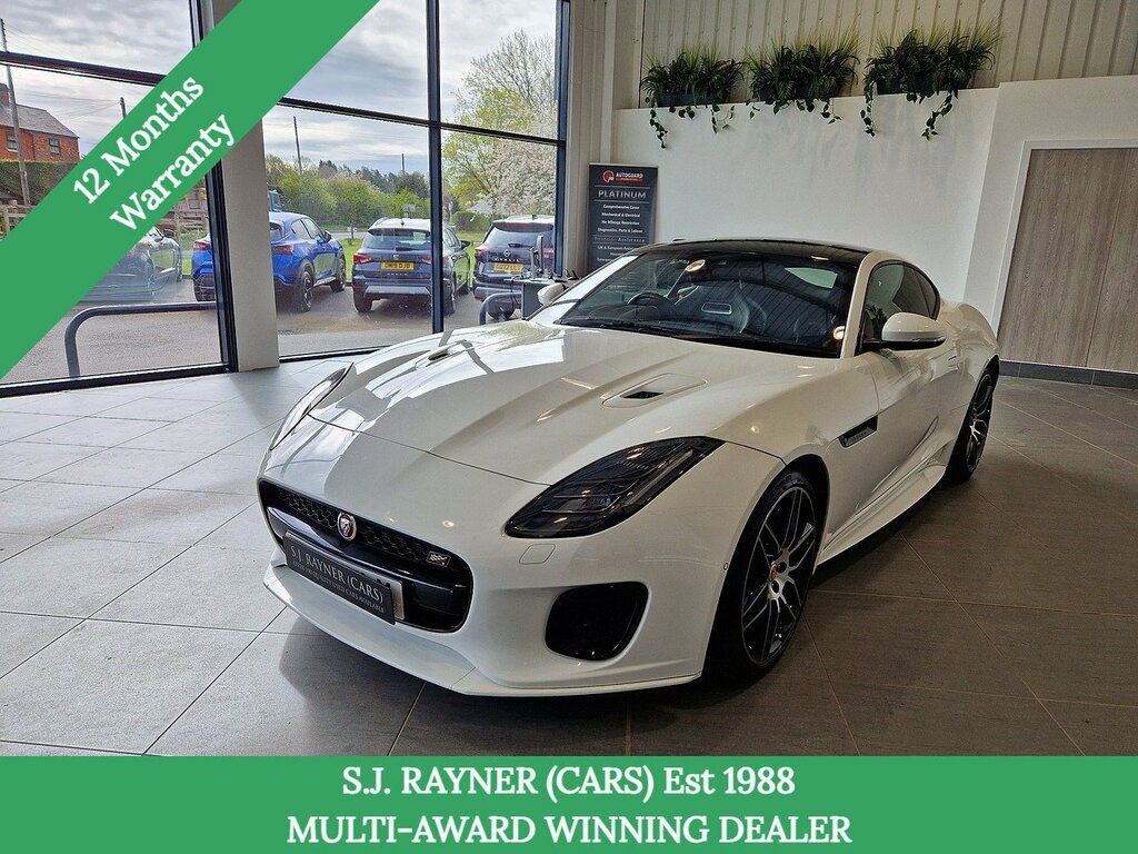 Jaguar F-Type V6 Chequered Flag White