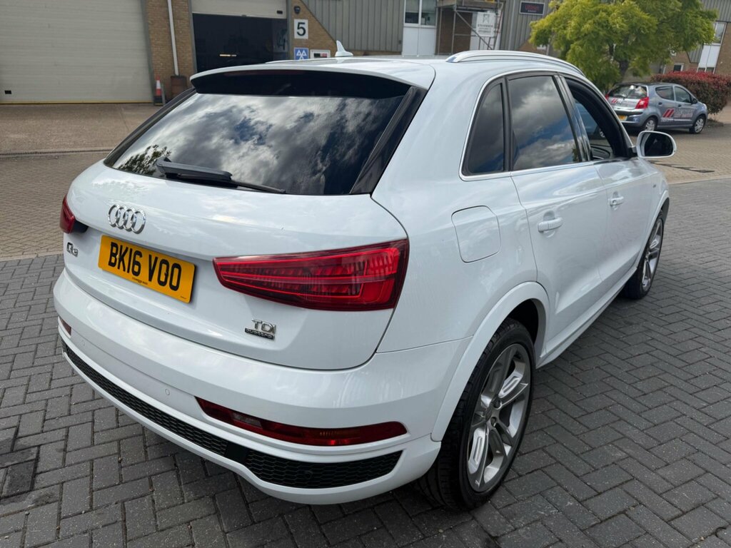 Audi Q3 2.0 Tdi S Line Plus Quattro Euro 6 Ss BK16VOO White #2
