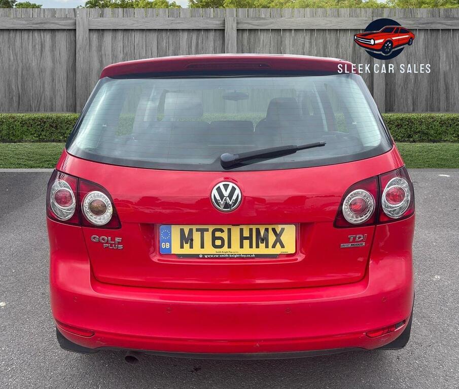 Volkswagen Golf Plus 1.6 Tdi 105 Bluemotion Tech Se MT61HMX Red #5