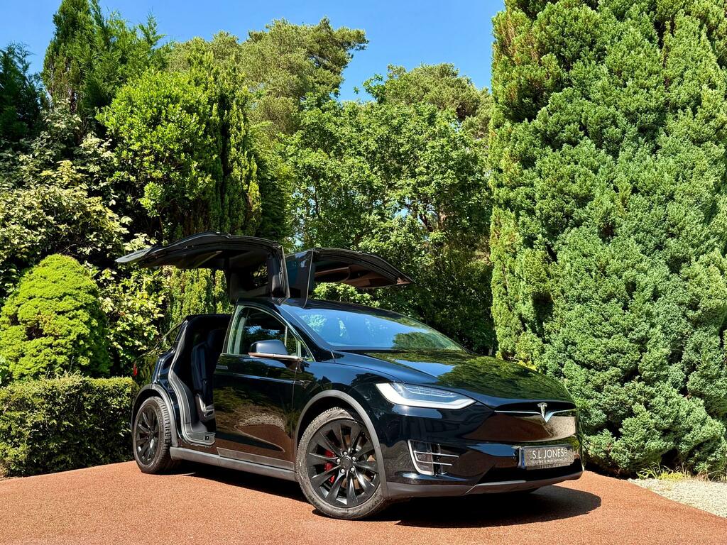 Tesla Model X Long Range Plus Premium Black Interior 7 Black