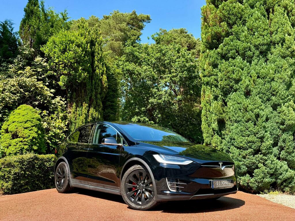Tesla Model X Long Range Plus Premium Black Interior 7 Black #2