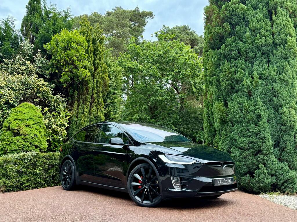 Tesla Model X Long Range Premium White Interior 6 Seat Black #2
