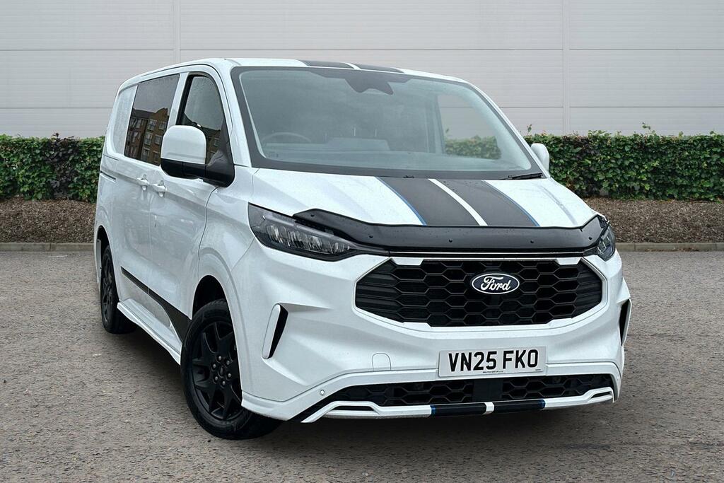 Ford Transit Custom 2.0 Ecoblue 170Ps H1 Double Cab Van Sport VN25FKO White