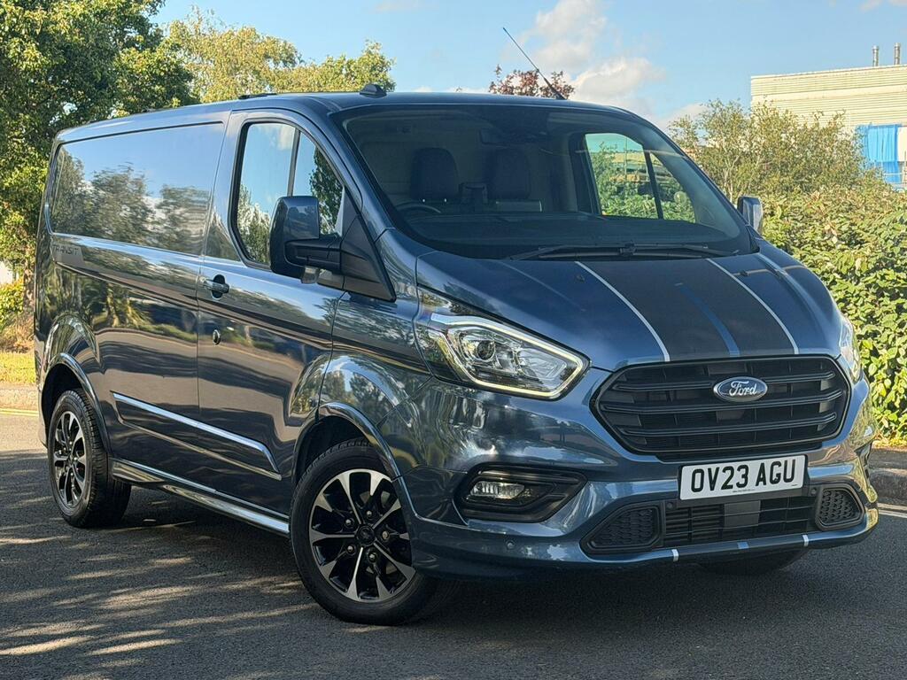 Ford Transit Custom 2.0 Ecoblue 170Ps Low Roof Sport Van OV23AGU Blue