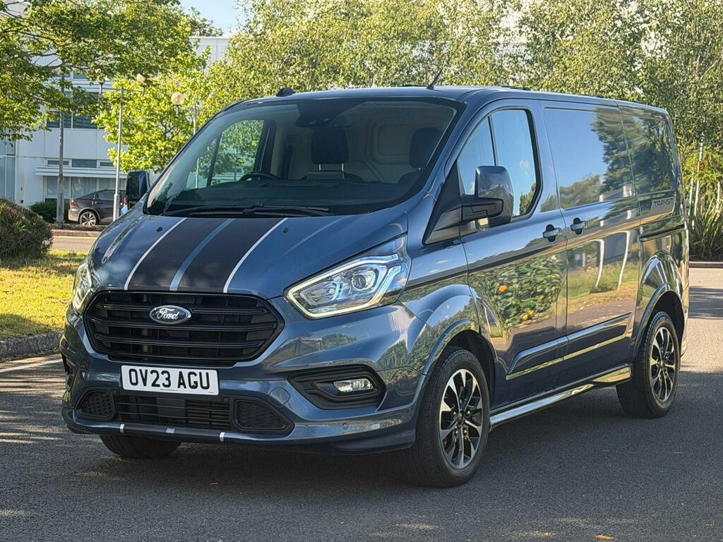 Ford Transit Custom 2.0 Ecoblue 170Ps Low Roof Sport Van OV23AGU Blue #3