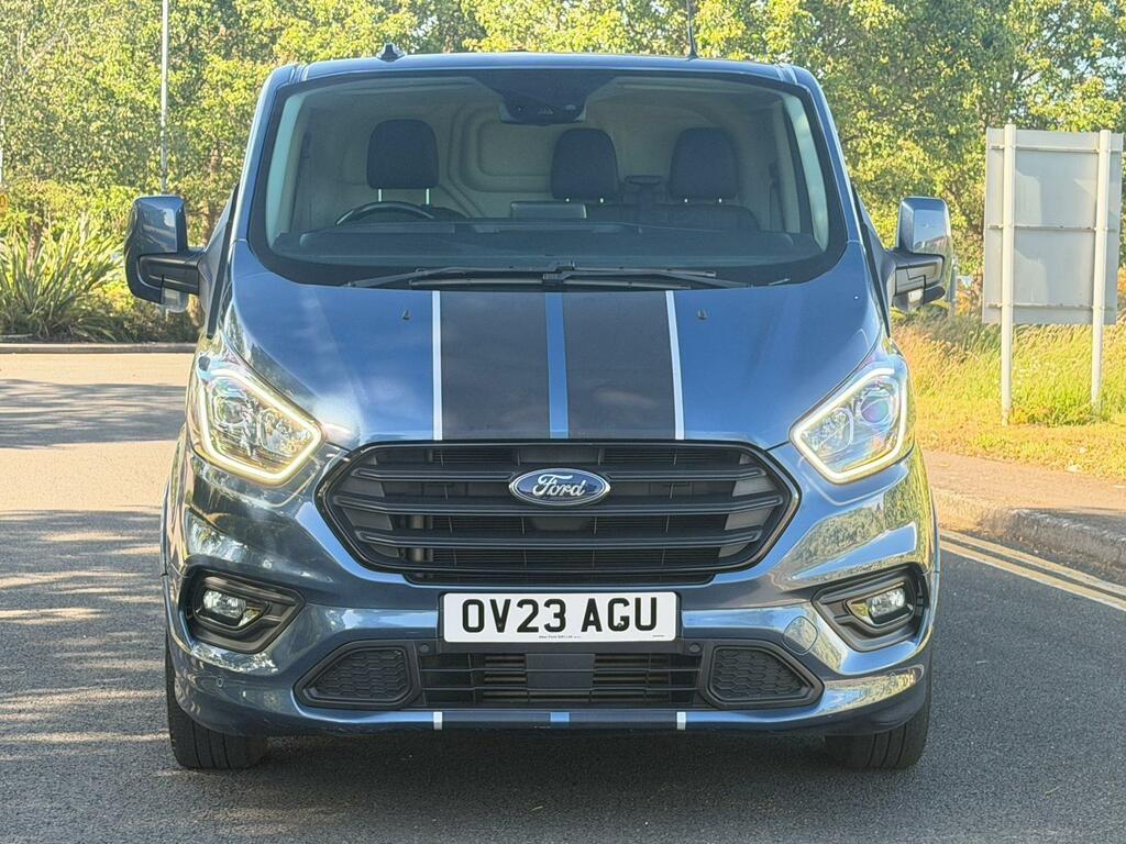 Ford Transit Custom 2.0 Ecoblue 170Ps Low Roof Sport Van OV23AGU Blue #2