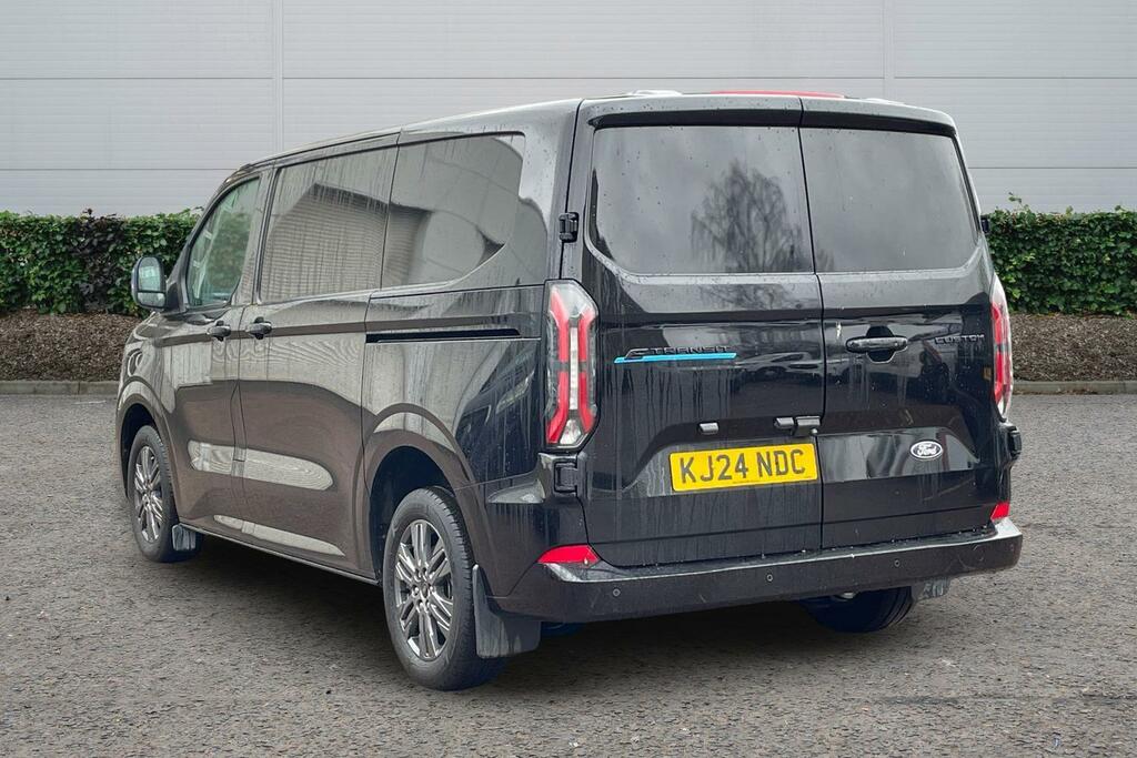 Ford Transit Custom 100Kw 65Kwh H1 Van Limited KJ24NDC Black #2