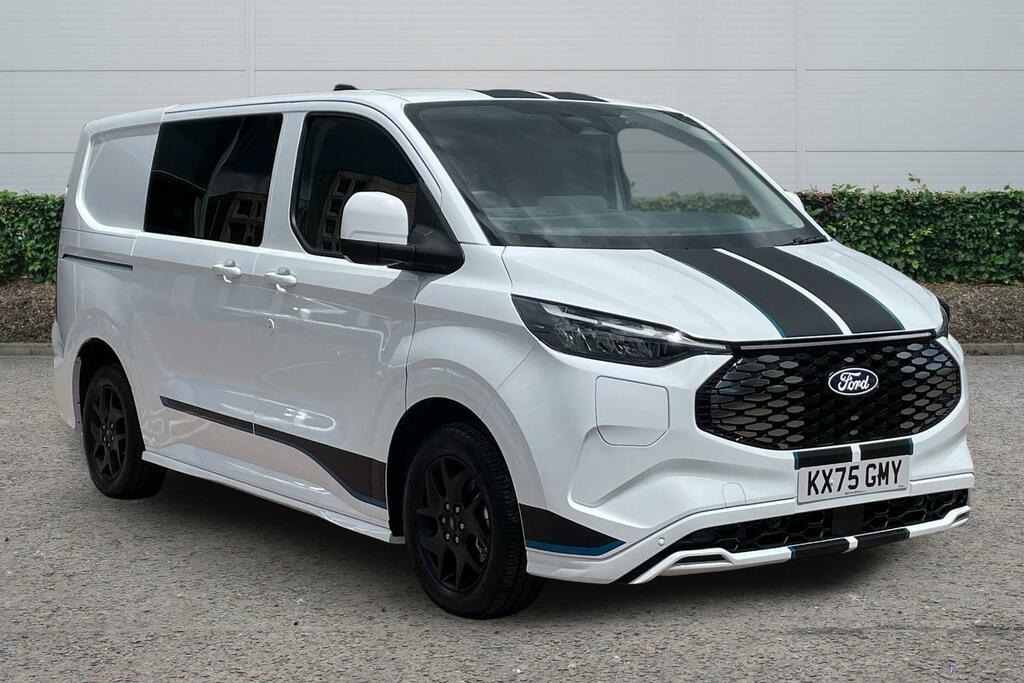 Ford Transit Custom 160Kw 65Kwh H1 Double Cab Van Sport White