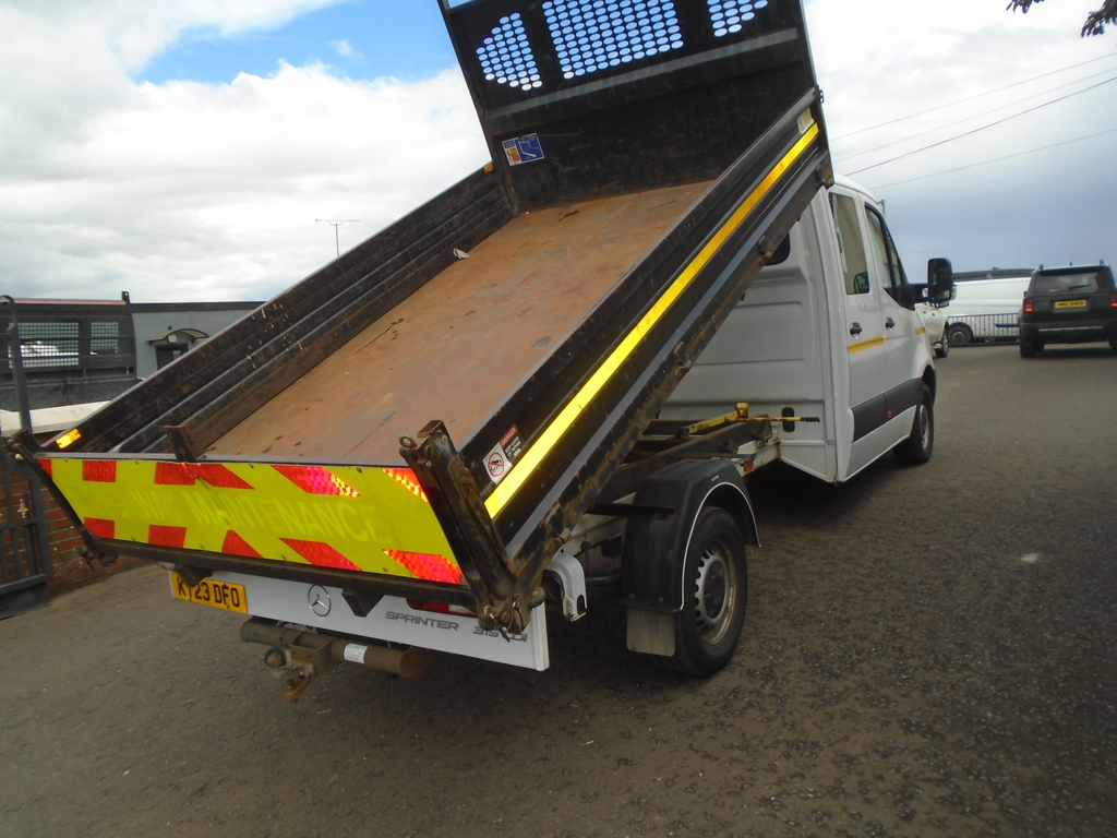 Mercedes-Benz Sprinter 315Cdi Crewcab Tipper. White #6