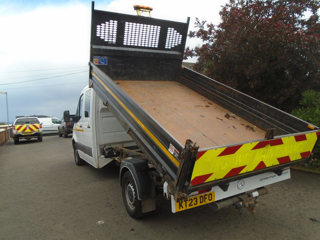 Mercedes-Benz Sprinter 315Cdi Crewcab Tipper. White #5