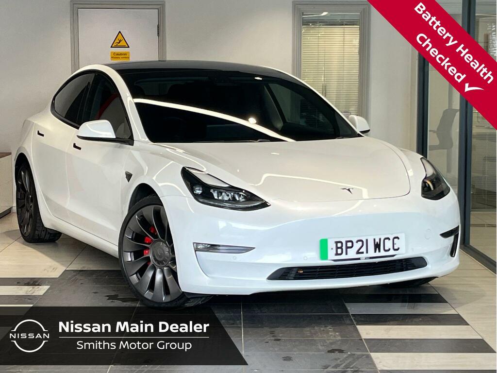 Tesla Model 3 Dual Motor Performance 4Wde Performanc BP21WCC White