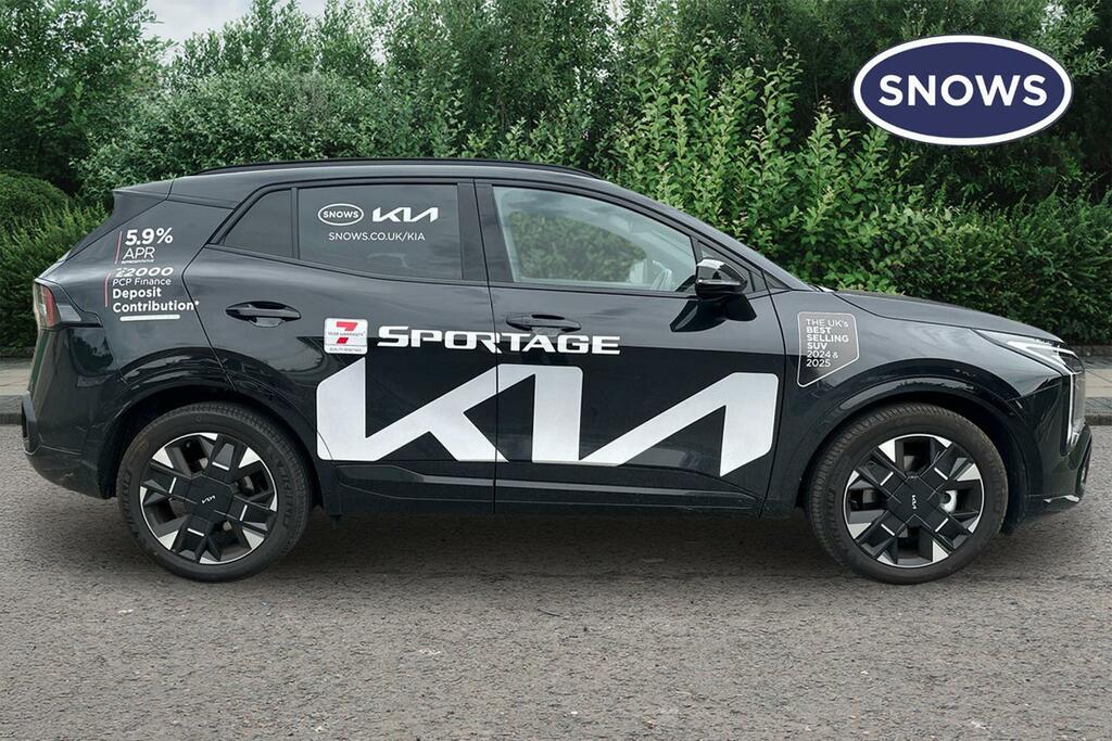 Kia Sportage 1.6 H T-gdi Gt-line Euro 6 Ss RO26UFR Black #4