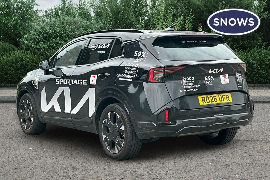 Kia Sportage 1.6 H T-gdi Gt-line Euro 6 Ss RO26UFR Black #3