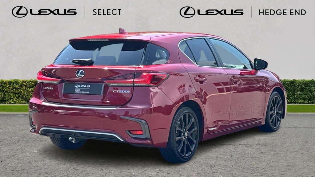 Lexus CT 1.8 200H Premier Hatchback Hybrid Cvt E Red #2