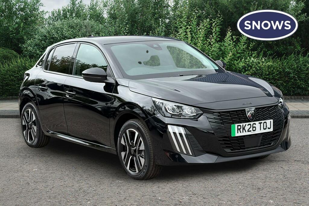 Peugeot e-208 51Kwh Allure 7.4Kw Charger Black