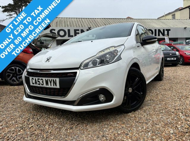 Peugeot 208 2016 1.6 Bluehdi Gt Line Hatchback Manu White