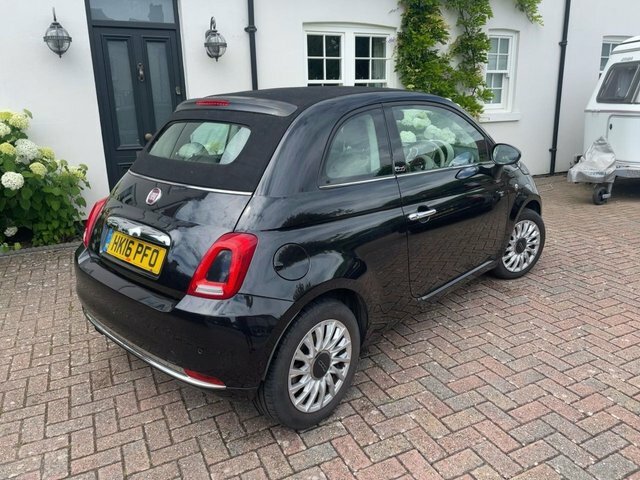 Fiat 500C 2016 0.9 Twinair Lounge Convertible Man Black #2