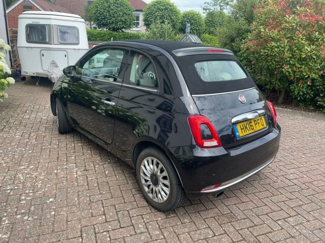 Fiat 500C 2016 0.9 Twinair Lounge Convertible Man Black #3