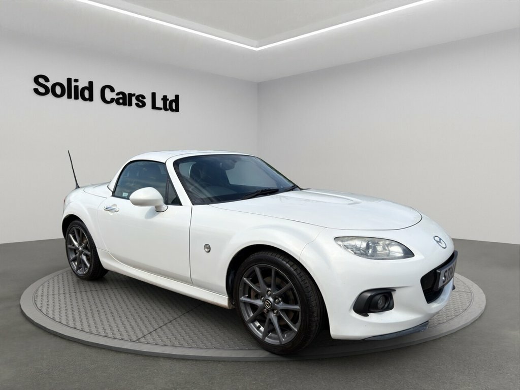 Mazda MX-5 Convertible White #5