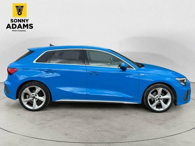 Audi A3 1.0 Tfsi 30 S Line Sportback Eur EF23XXW Blue #3