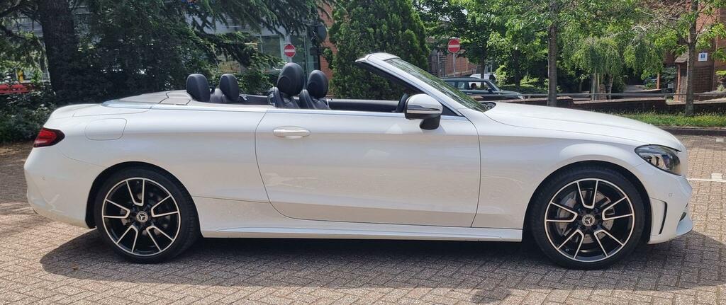 Mercedes-Benz C Class 2.0 C300 Amg Line Premium Cabriolet G-tronic Eu White #2